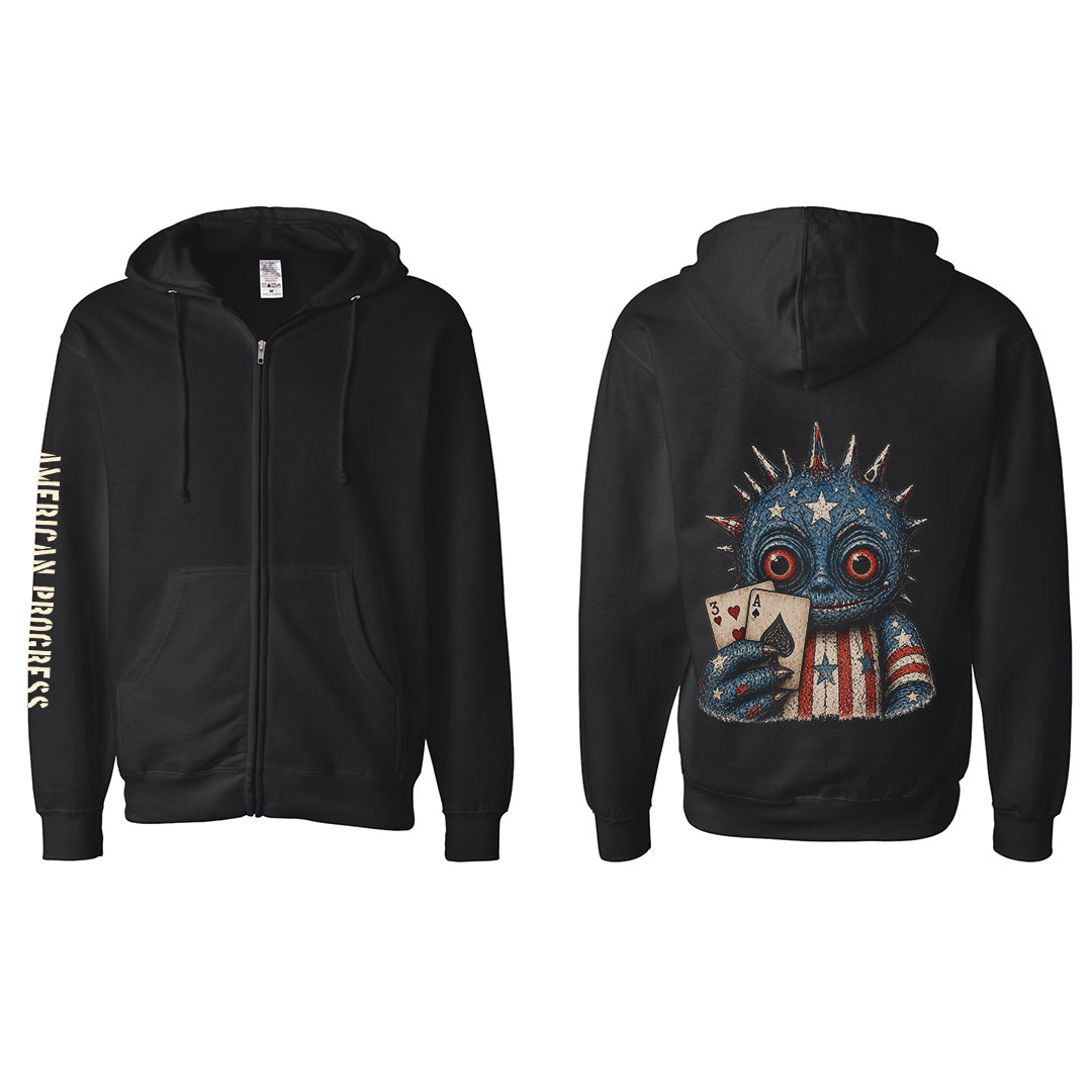 *AP Dewey Cards Zipper Hoodie