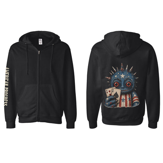 *AP Dewey Cards Zipper Hoodie