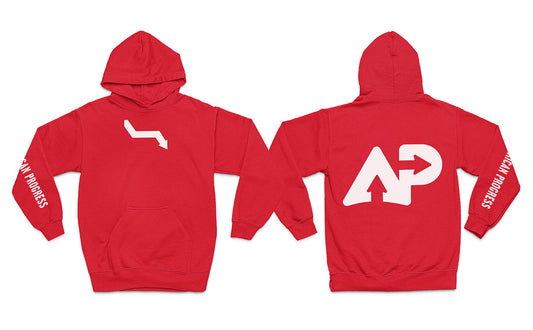 Red Logo Pullover Hoodie