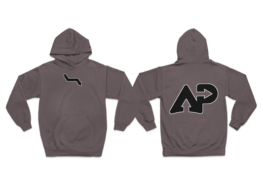 Grey Logo Pullover Hoodie